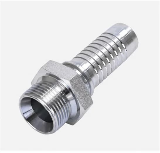 12611A Straight BSPP Male 60° Cone (Double Use) Hose Fitting