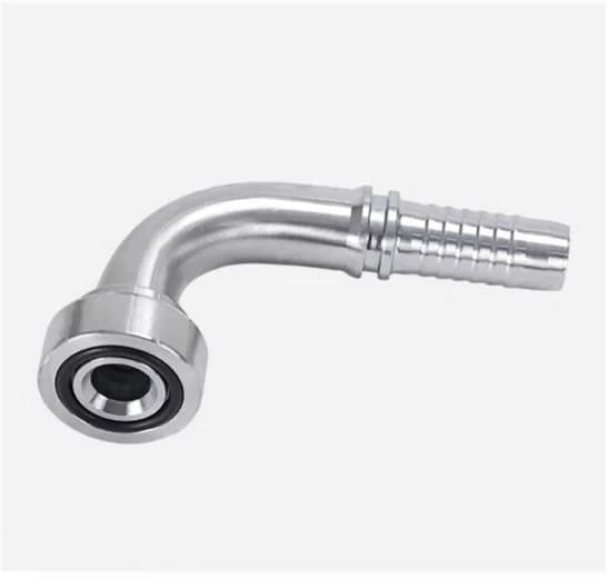 87991 90° SAE 9000 PSI Super High Pressure Flange Hose Fitting