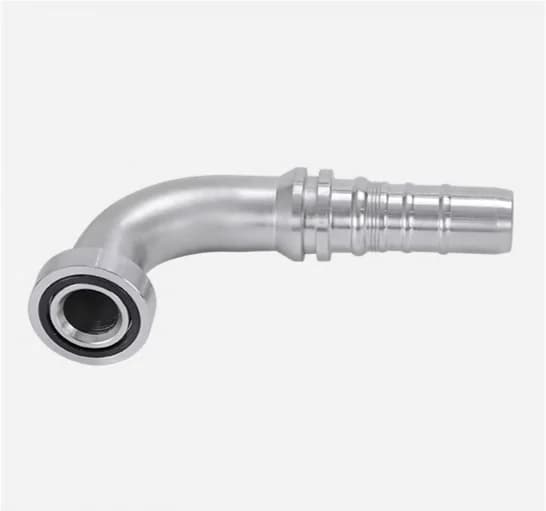 87993 90° SAE 9000 PSI Super High Pressure Flange Interlock Hose Fitting