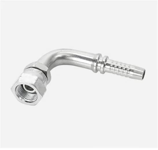 22691D 90° BSPP Female 60° Cone Double Hexagon Swivel Hose Fitting