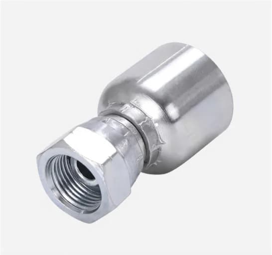22611RW Straight BSPP Female 60° Cone Swivel One-Piece Hose Fitting
