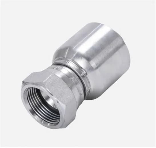 26711RW Straight JIC Female 37° Flare Swivel One-Piece Hose Fitting