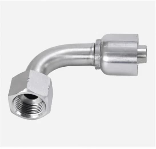 24291RW 90° ORFS Female Flat Face Swivel One-Piece Hose Fitting