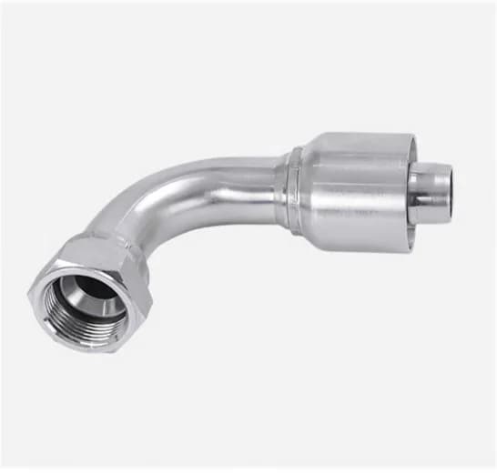 26791RW 90° JIC Female 37° Flare Swivel One-Piece Hose Fitting