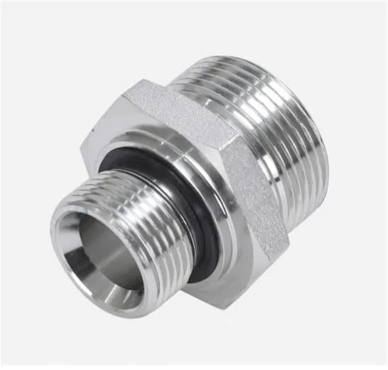 1CM-WD Straight Metric Male 24° Cone to Metric Male with Captive Seal (ED Ring)