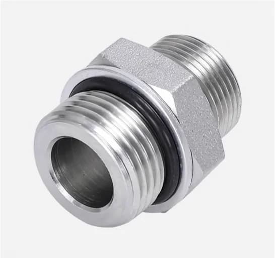 1CO Straight Metric Male 24° Cone to SAE O-Ring Boss Male