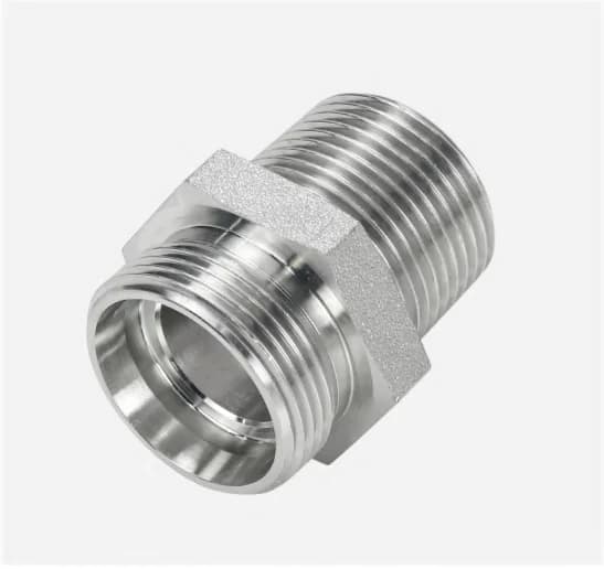 1CN Straight Metric Male 24° Cone to NPT Male
