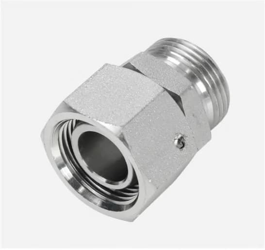 2C Straight Metric Male 24° Cone to Metric Female 24° Cone Swivel with O-Ring (DKOL)