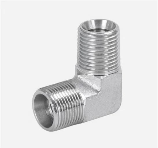 1CT9 90° Elbow Metric Male 24° Cone to BSPT Male