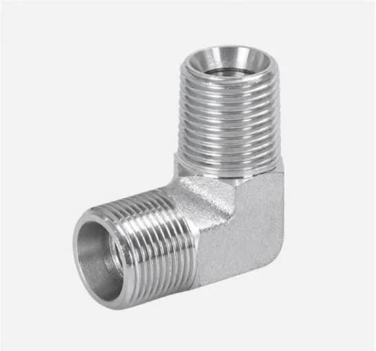 1CN9 90° Elbow Metric Male 24° Cone to NPT Male