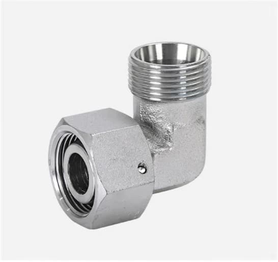 2C9 90° Elbow Metric Male 24° Cone to Metric Female 24° Cone Swivel with O-Ring (DKOL)