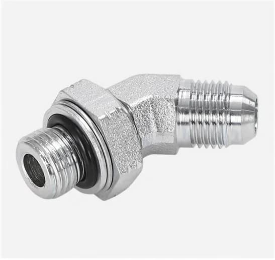 1JG4 45° Elbow JIC Male 37° Flare to BSPP Male Adjustable O-Ring Stud End