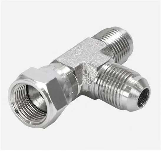 CJ JIC Male 37° Flare to JIC Female Swivel 37° Flare Run Tee