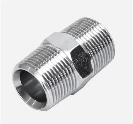 1N Straight NPT Male Hex Nipple