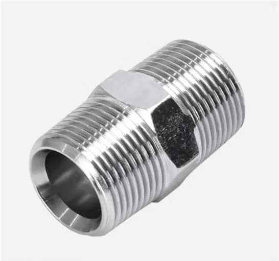 1T Straight BSPT Male Hex Nipple