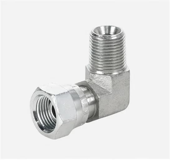 2NU9 90° Elbow NPT Male to NPSM Female Swivel 60° Cone